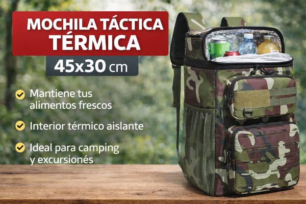 Mochila táctica térmica 45x30x16cm